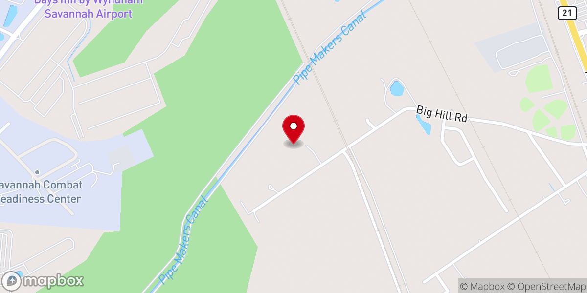 Map showing location of Faith and Miracles Church