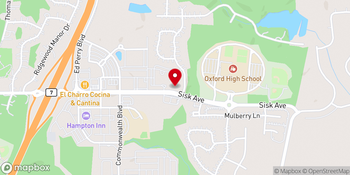 Map showing location of Christ Presbyterian Church