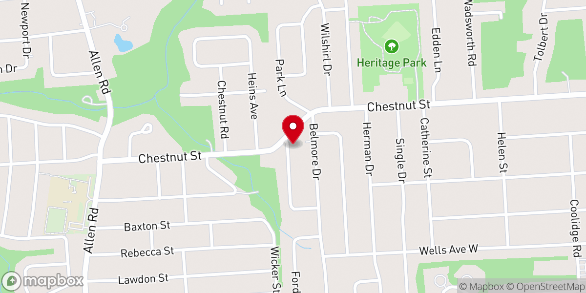 Map showing location of Renovation Church