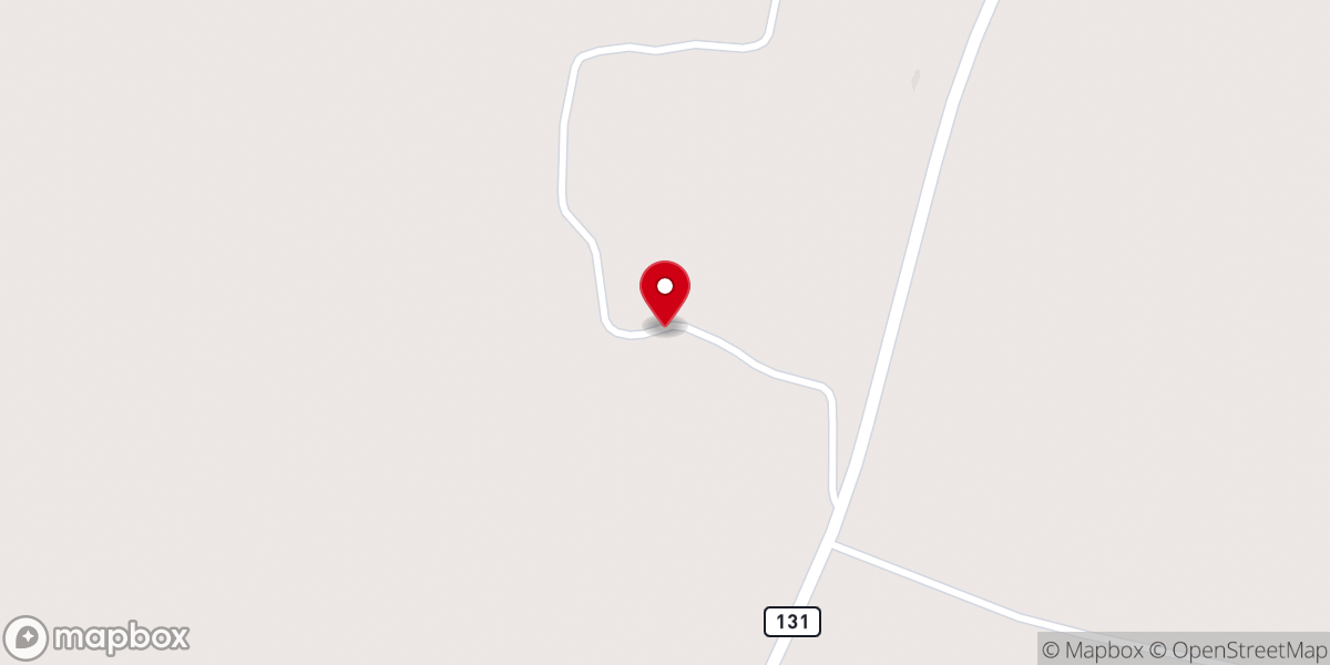 Map showing location of Belcher Bethel Baptist Church