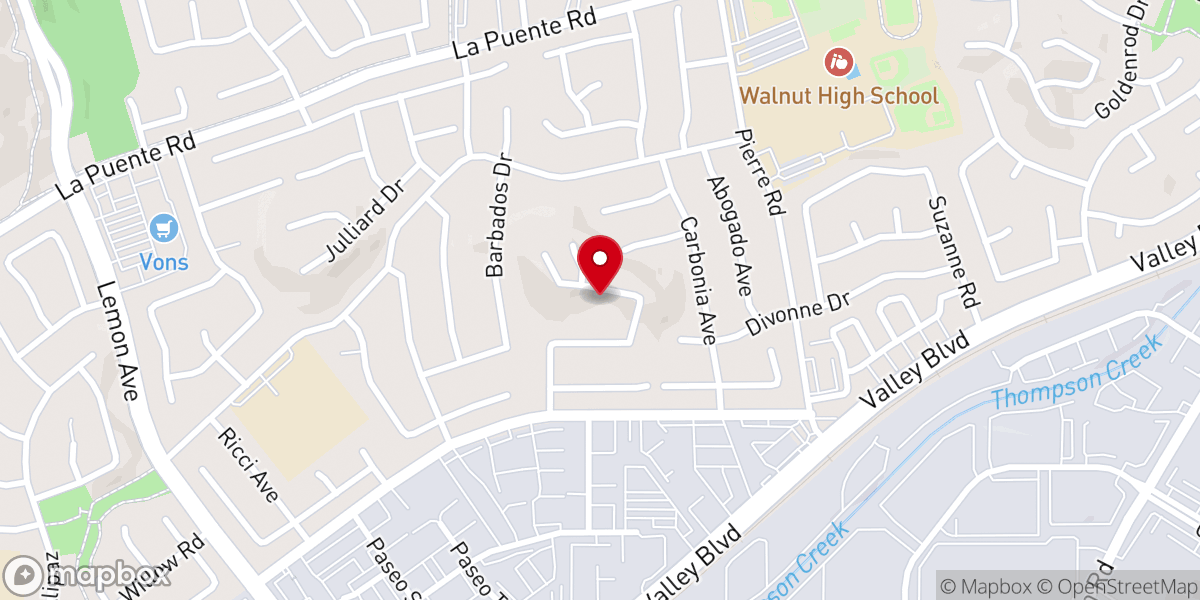 Map showing location of Thrive Mission