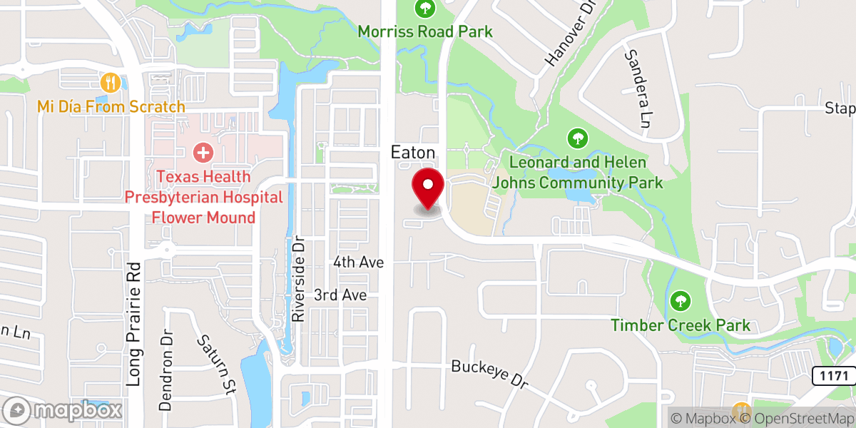 Map showing location of Congregation Kol Ami