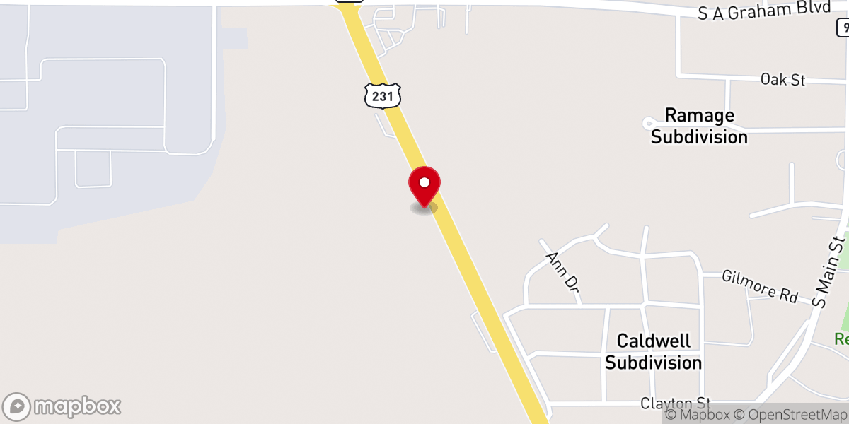 Map showing location of Abundant Life Center Church