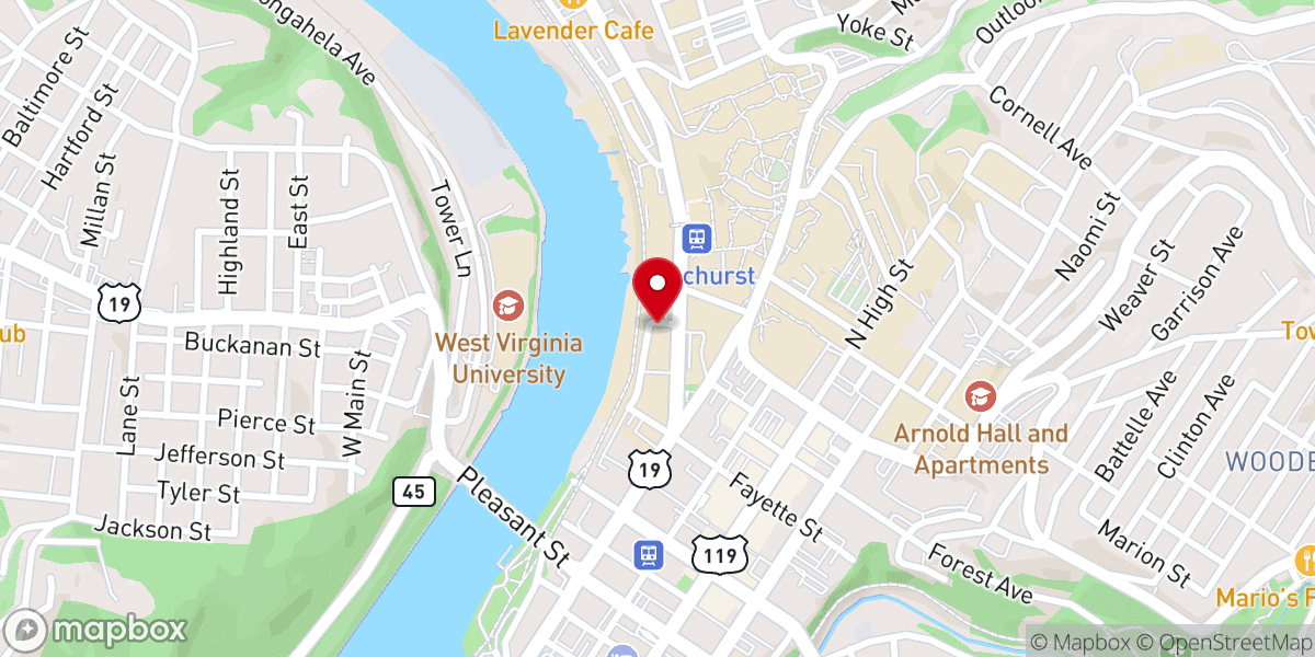 Map showing location of Greater St Paul AME Church