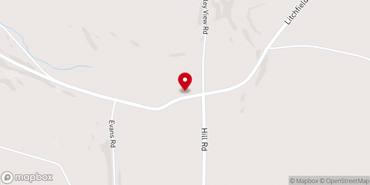 Map showing location of Litchfield United Methodist Church