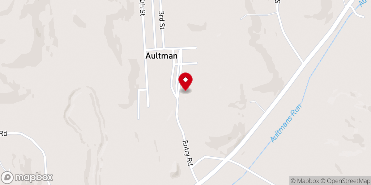 Map showing location of Saint Anthonys Church
