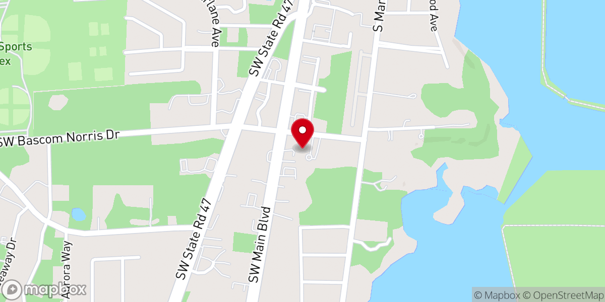 Map showing location of Epiphany Catholic Church