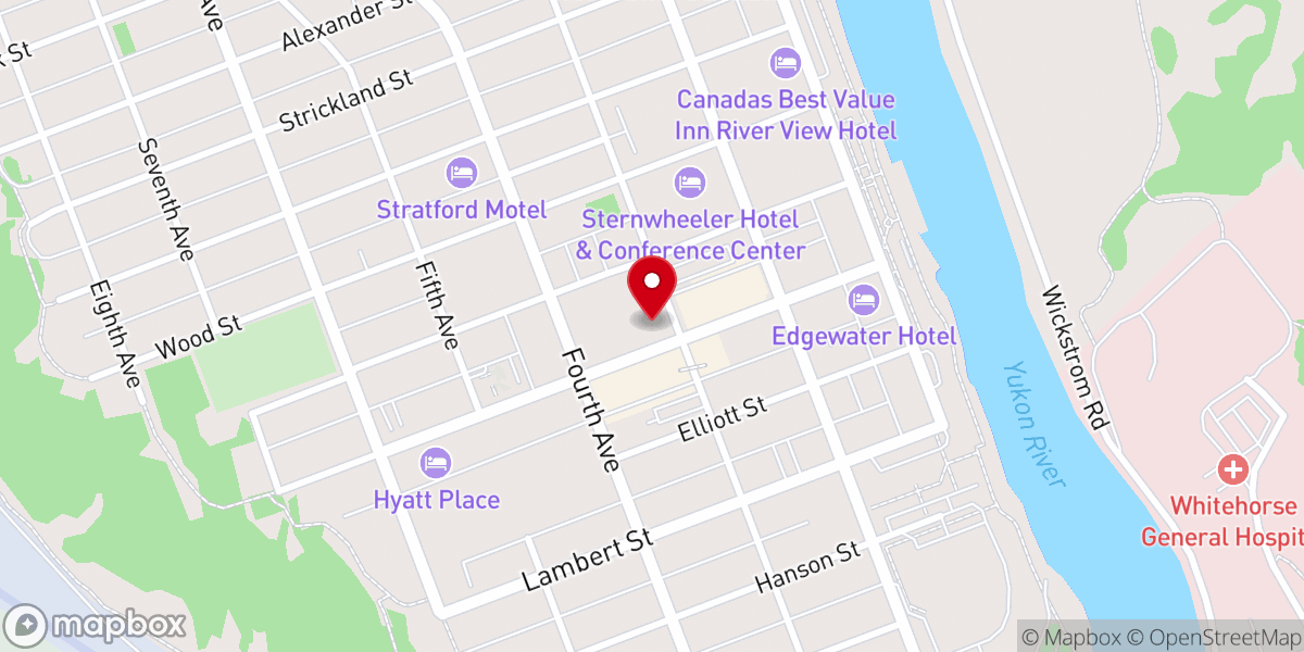 Map showing location of Prospectors Spirit Statue