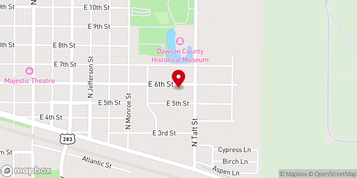 Map showing location of Iglesia de Dios Nueva Jerusalem