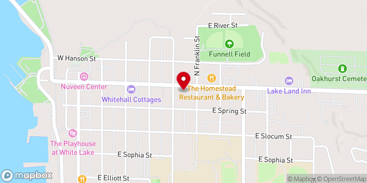 Map showing location of Hope Bible Chapel