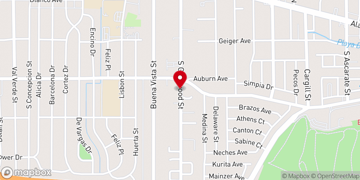 Map showing location of Divino Salvador Presbyterian Church