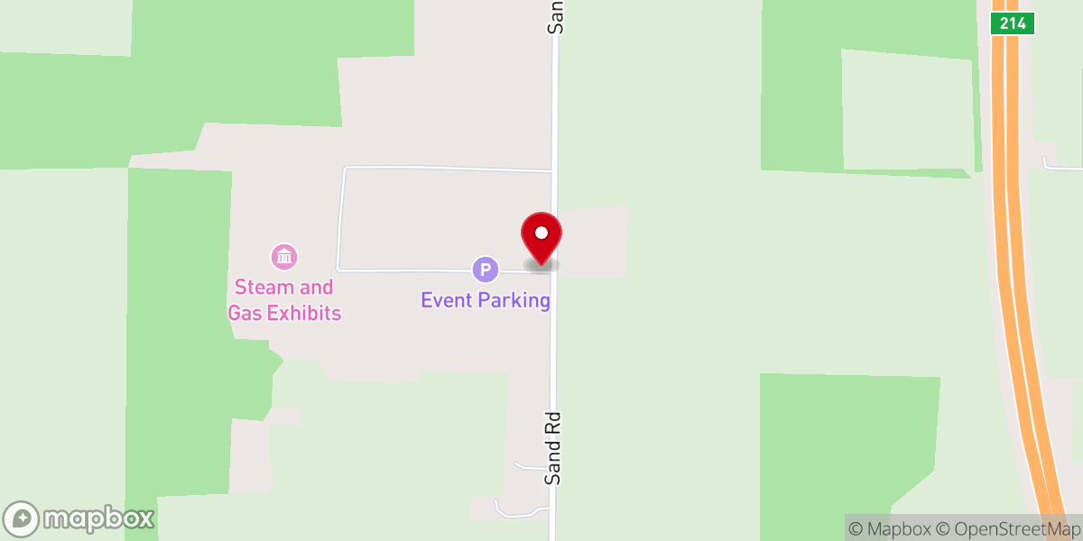 Map showing location of Badger Steam & Gas Engine Club