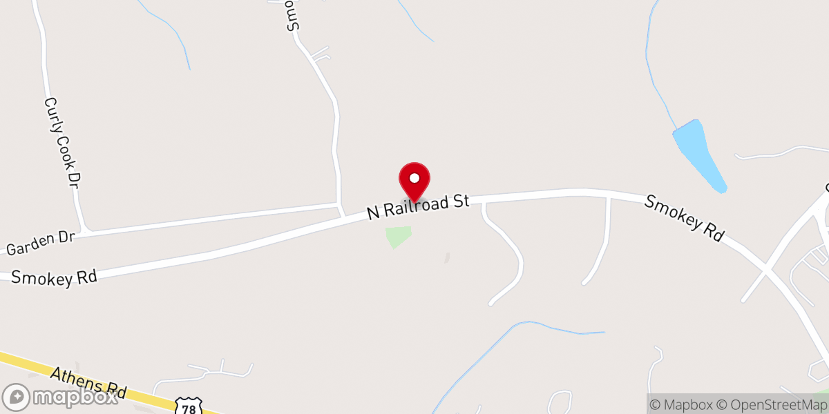 Map showing location of New Zion Church