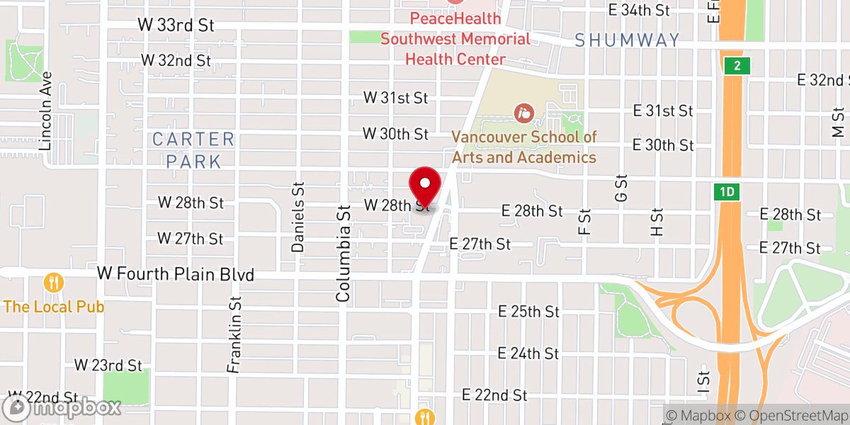 Map showing location of Khesed Church - Uptown Campus
