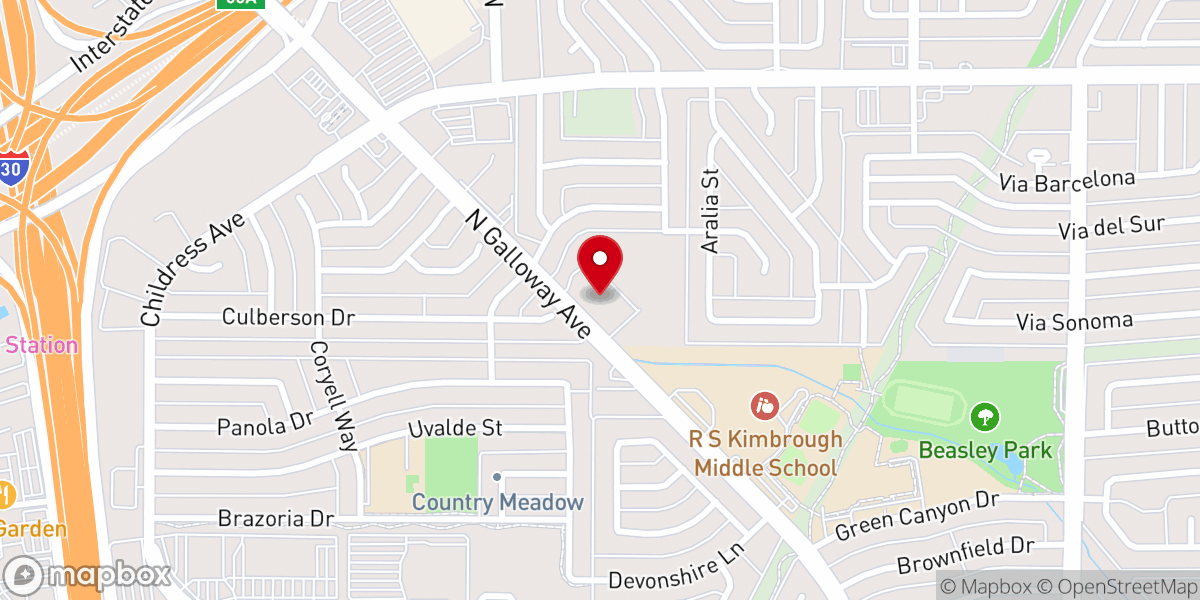 Map showing location of Meadow View Church of Christ