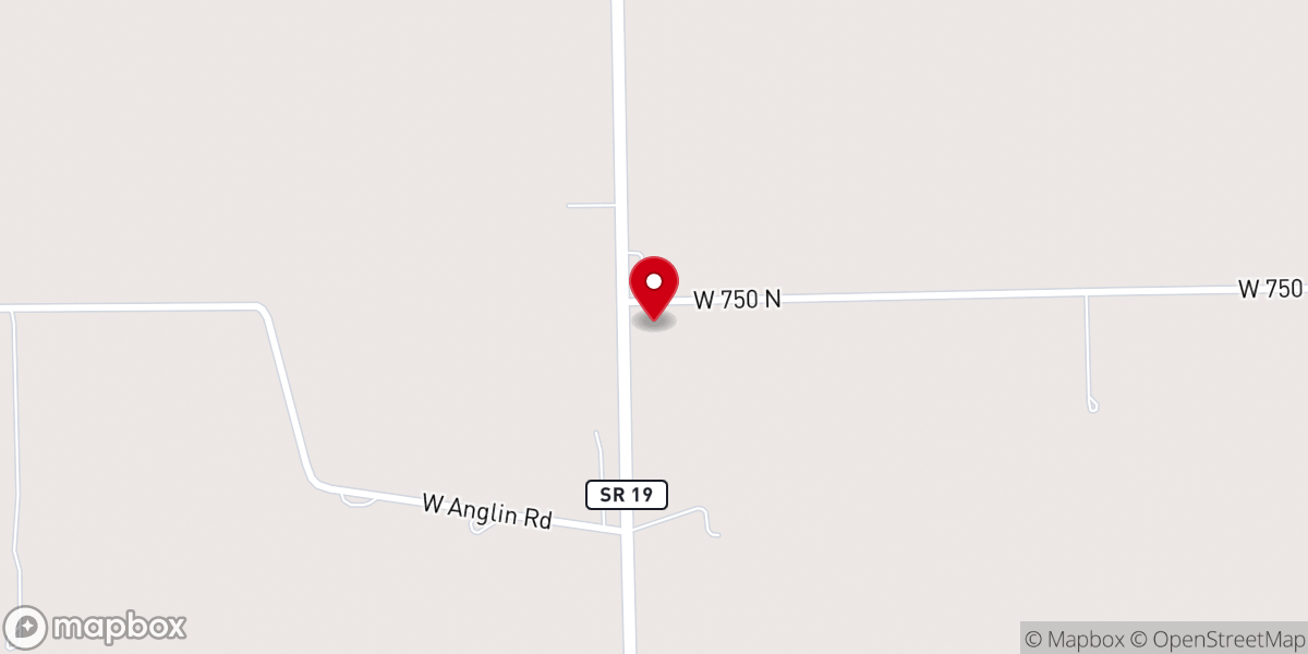 Map showing location of Camp Creek Church
