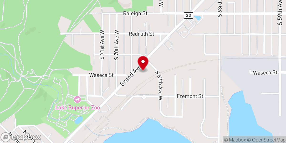 Map showing location of Asbury United Methodist Church