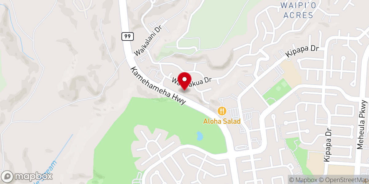 Map showing location of Inspire Church Mililani