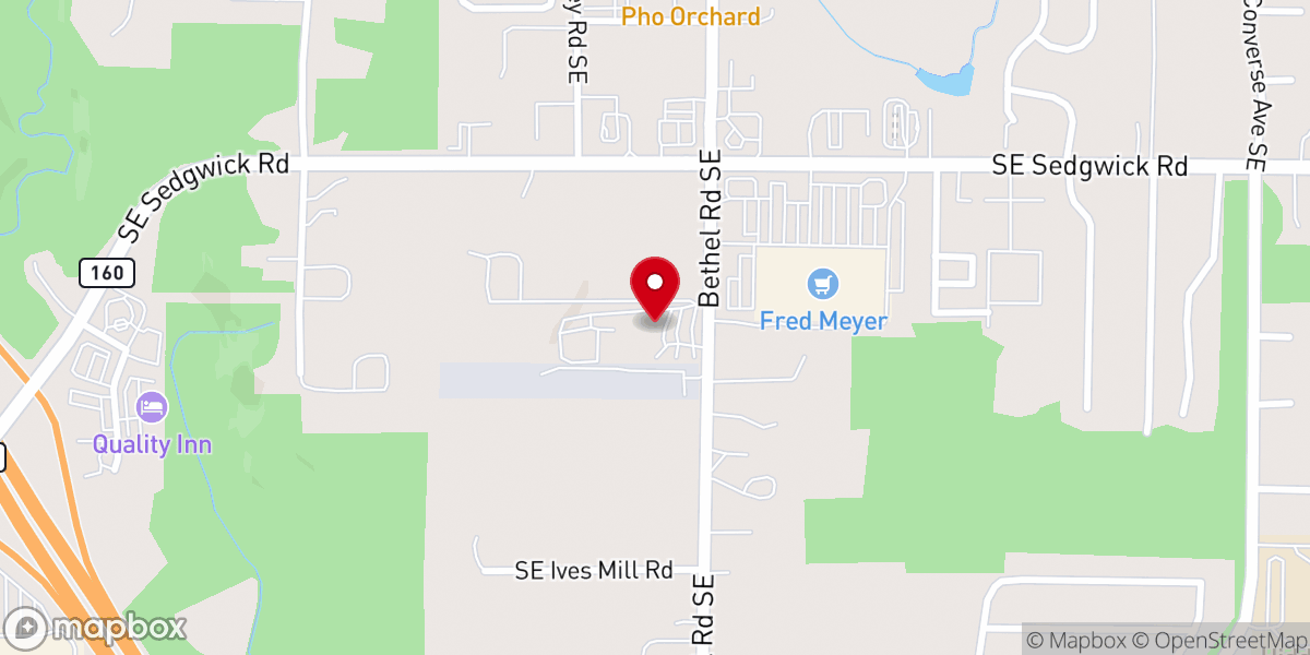 Map showing location of South Kitsap Alliance Church