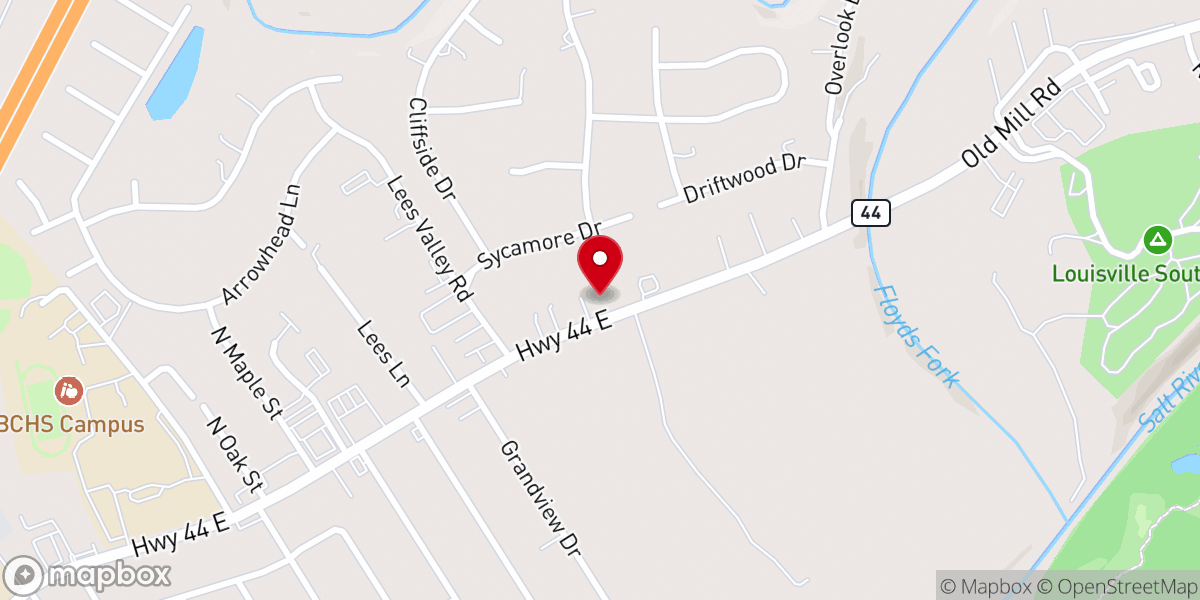 Map showing location of First Apostolic Church