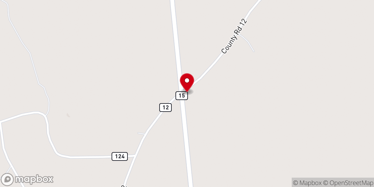 Map showing location of New Liberty Church