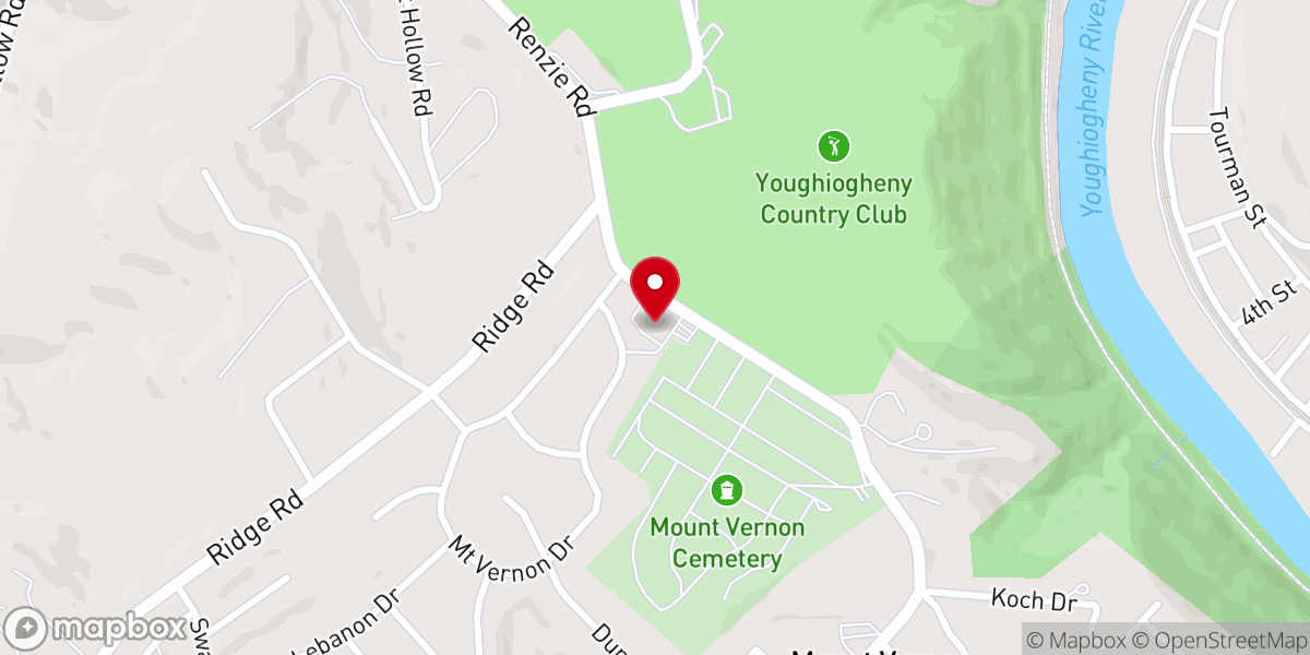 Map showing location of Mt Vernon Community Presbyterian