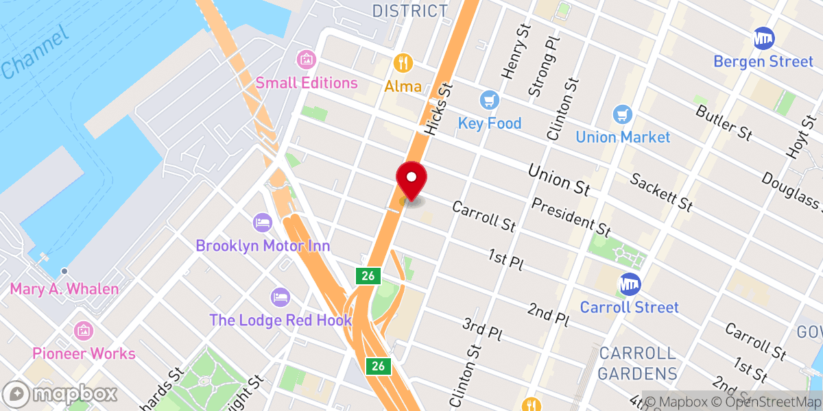 Map showing location of Sacred Hearts of Jesus and Mary and Saint Stephen's Church