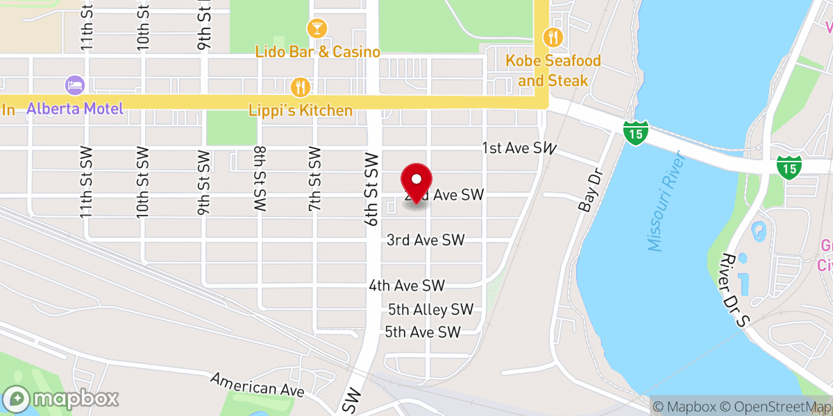 Map showing location of Triumph Baptist Church