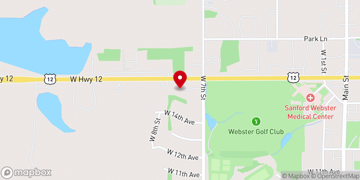 Map showing location of First Baptist Church