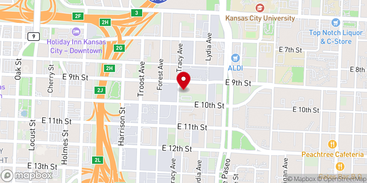 Map showing location of Unity Church Universal