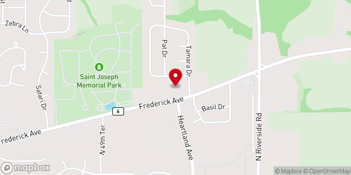Map showing location of Turning Point Church of the Nazarene