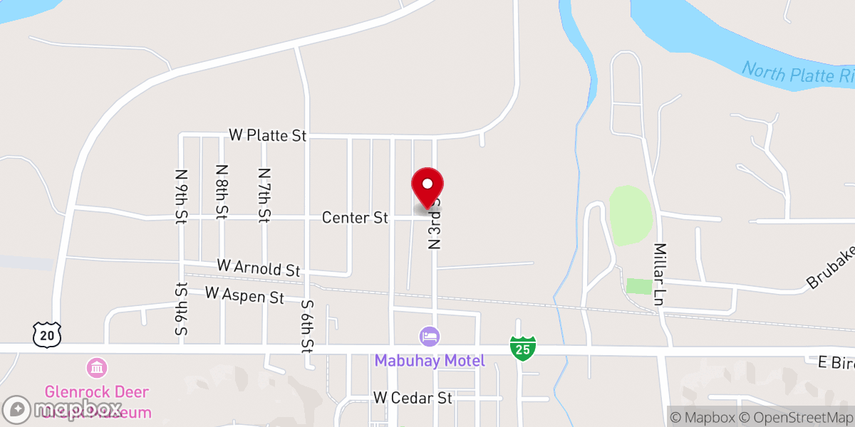 Map showing location of Lighthouse Worship Center
