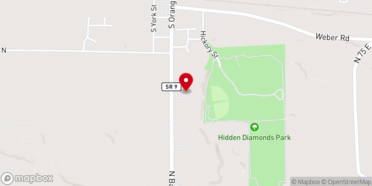 Map showing location of Blessed Sacrament Church