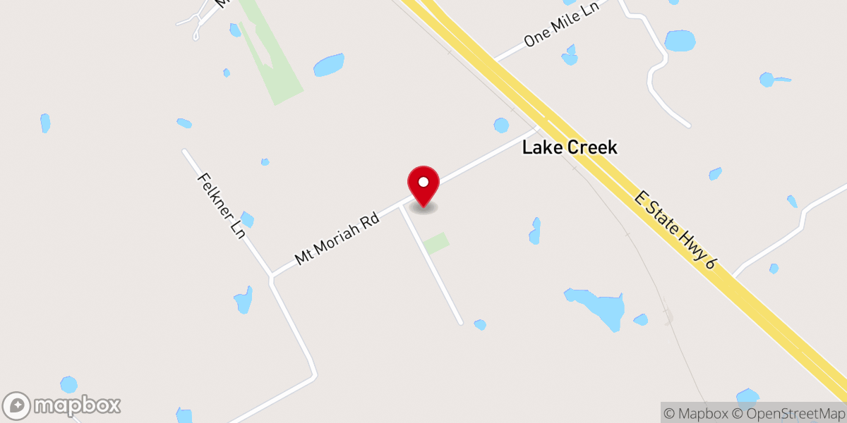 Map showing location of Mt Moriah Church