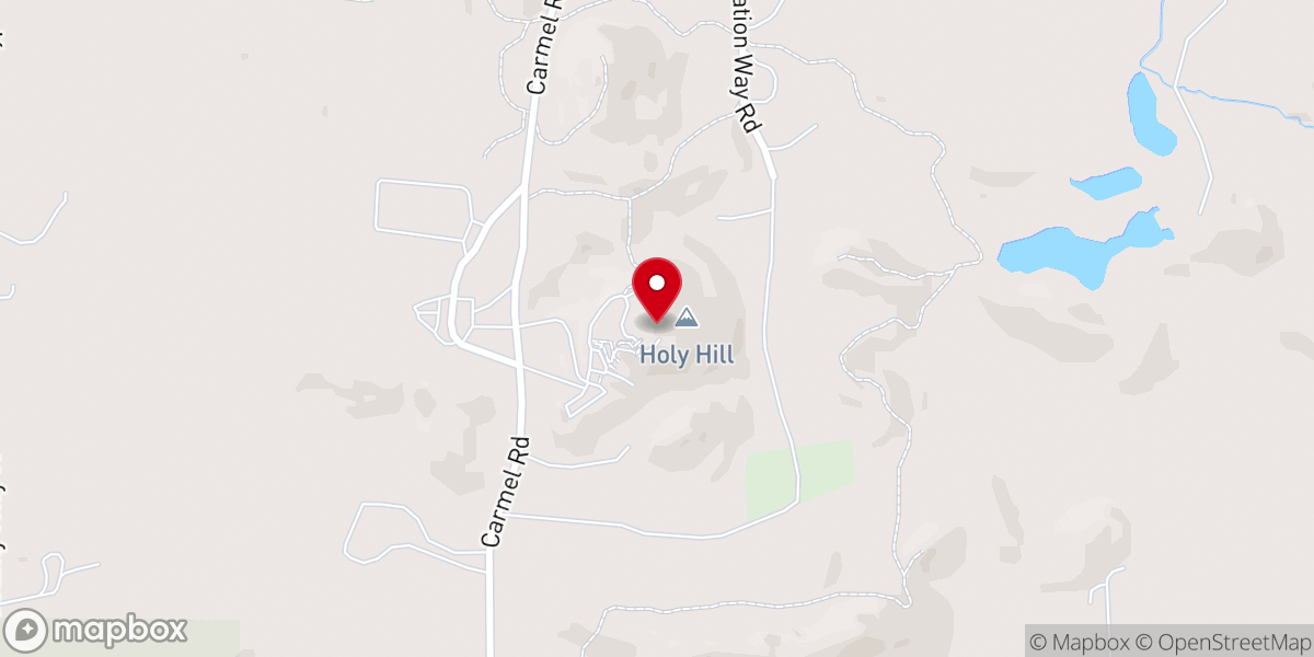 Map showing location of Holy Hill - Basilica and National Shrine of Mary Help of Christians