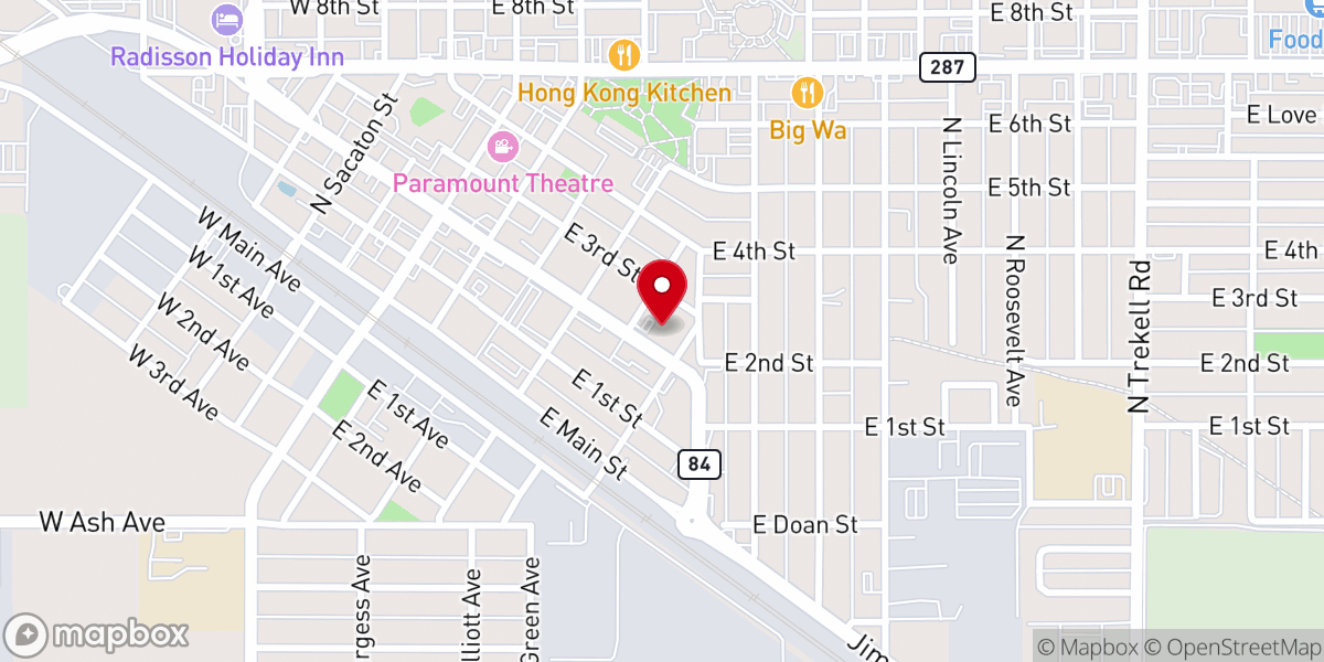 Map showing location of Fountains of Living Water Church