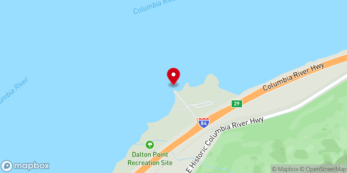 Map showing location of Bridal Veil, OR 97010
