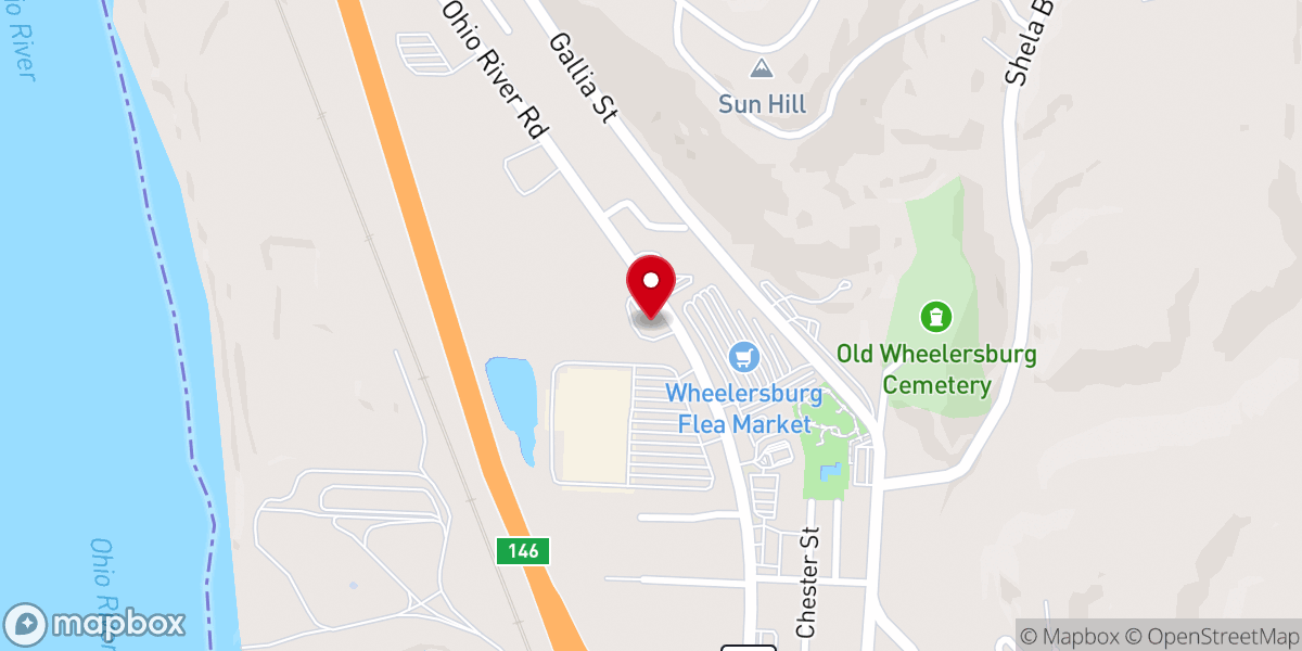 Map showing location of Porter Tabernacle