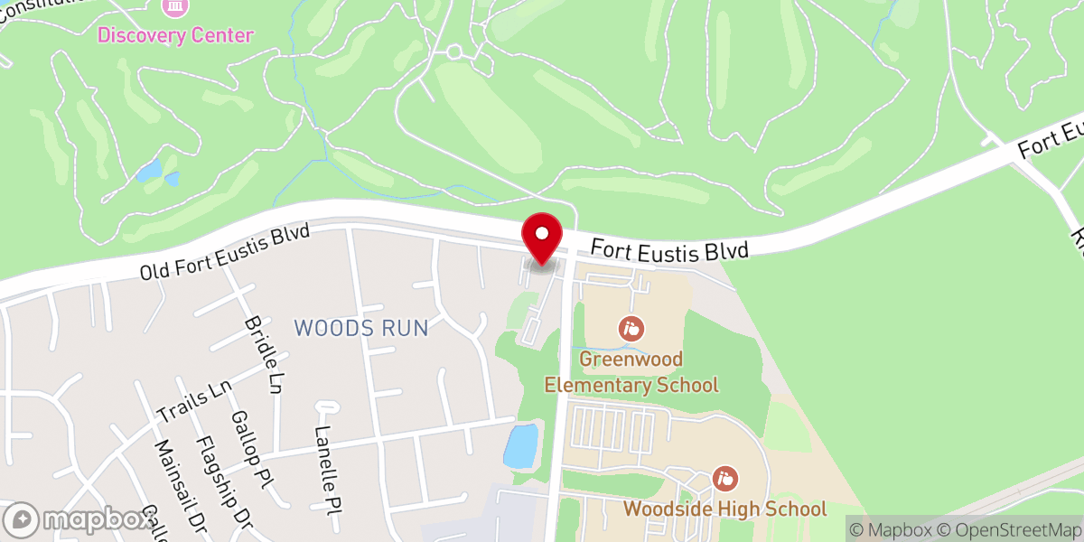 Map showing location of Colossian Baptist Church