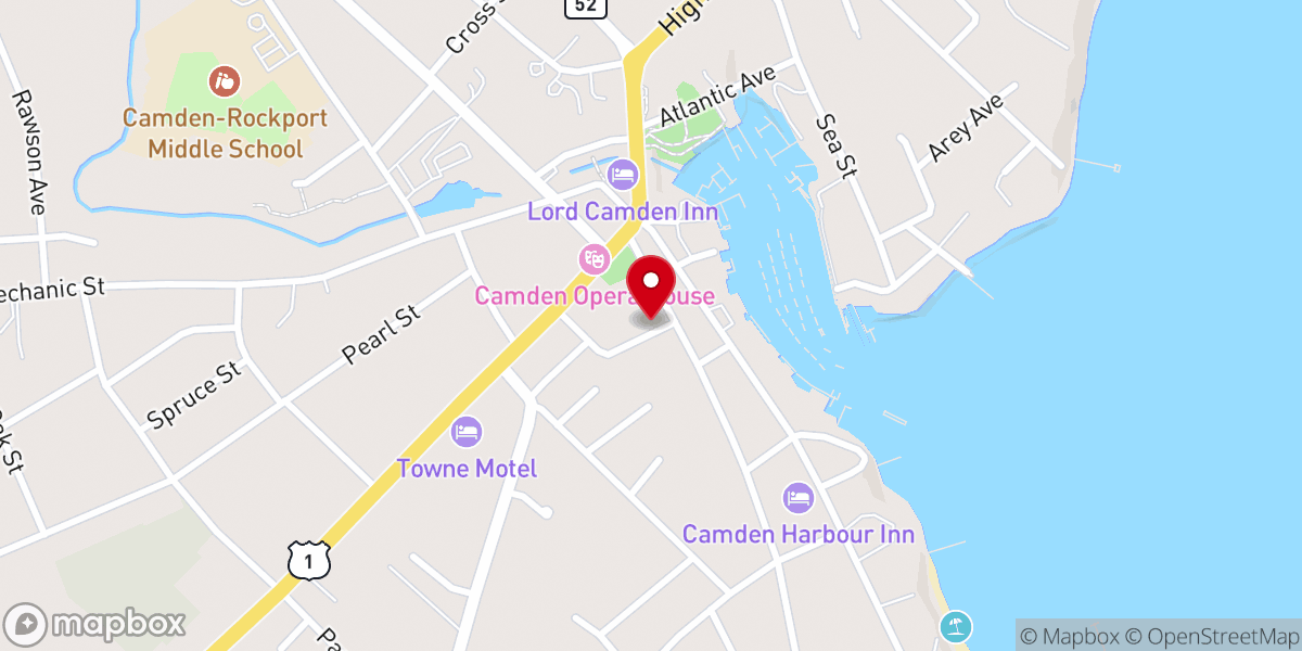 Map showing location of St. Thomas' Episcopal Church