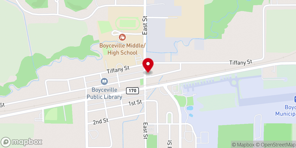 Map showing location of Grace Baptist Church
