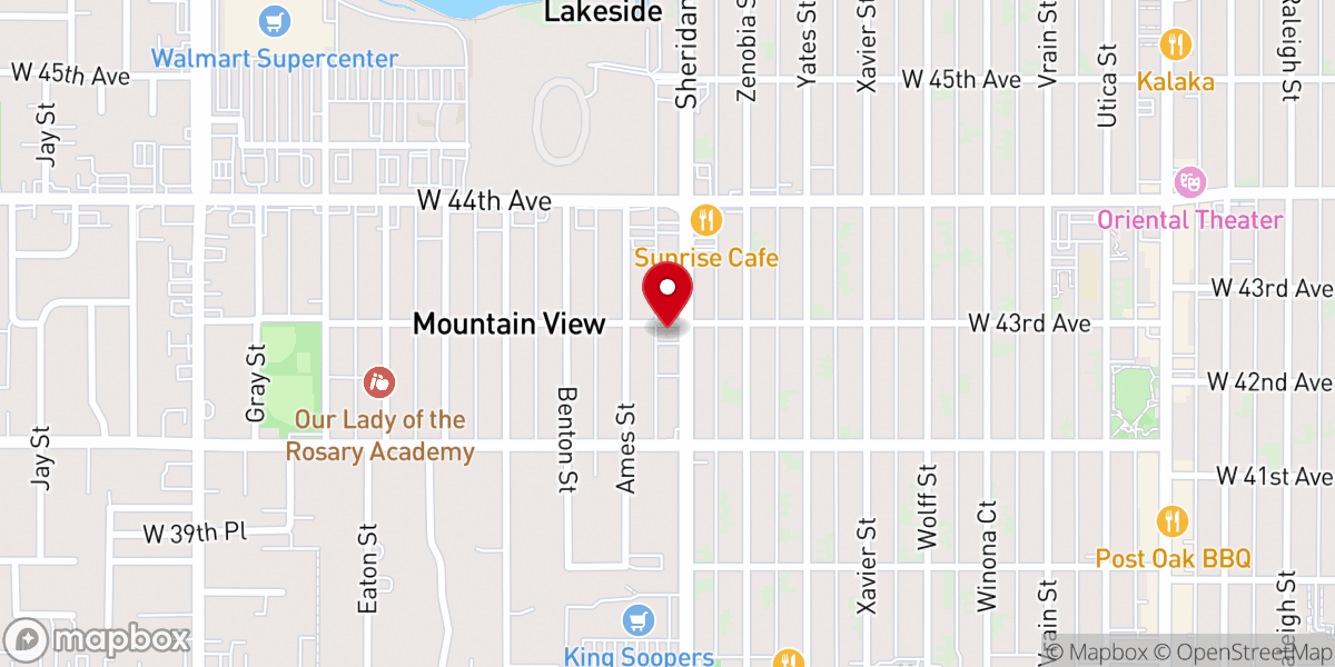 Map showing location of Berkeley United Methodist Church