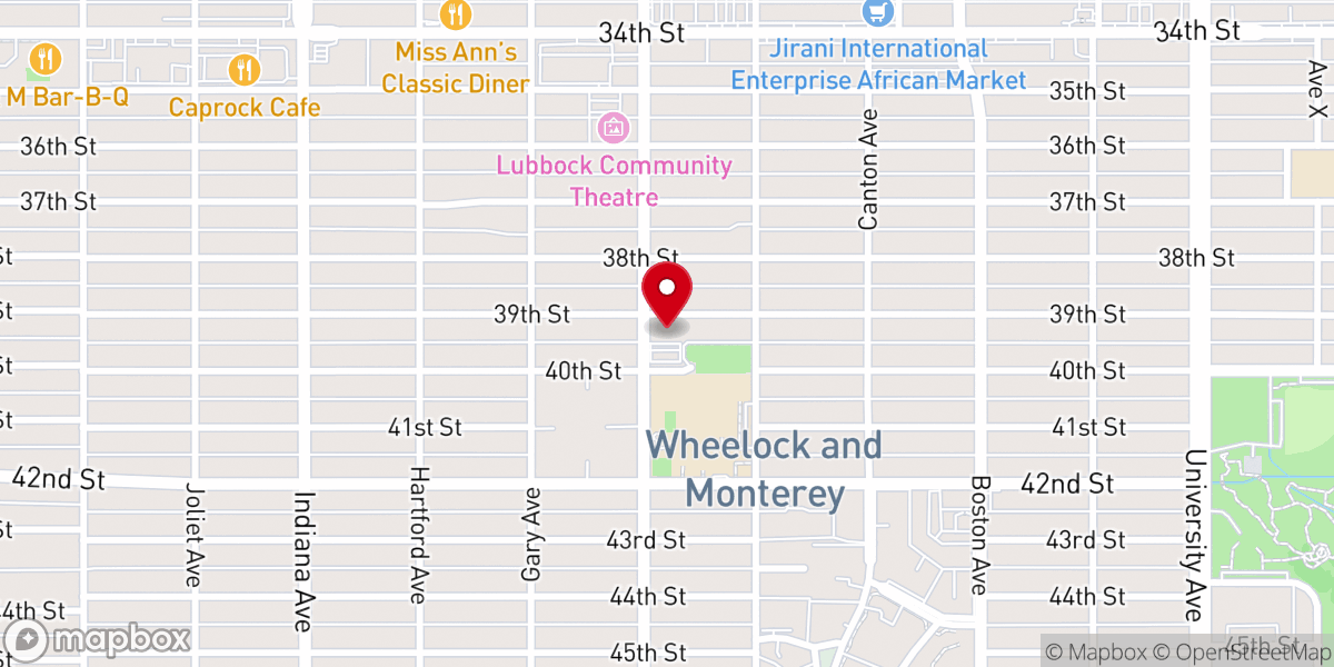 Map showing location of Thrive Family Church