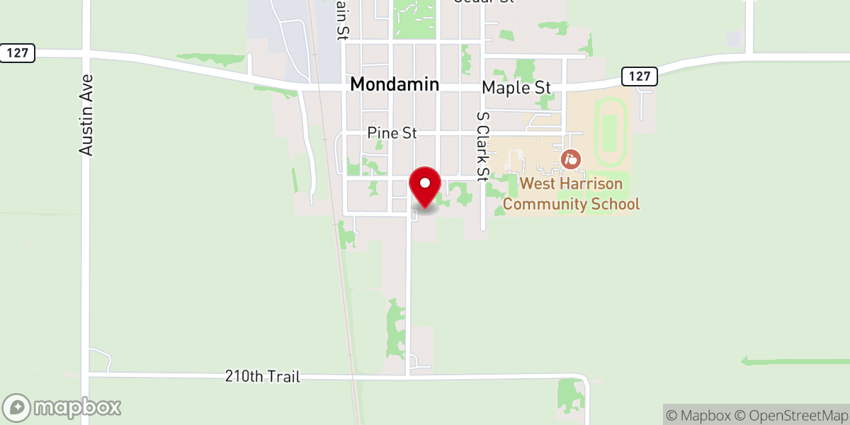 Map showing location of Holy Family Catholic Church