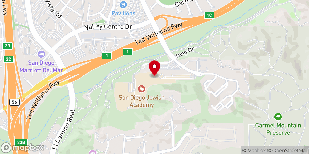 Map showing location of Kehillat Ahavat Yisrael