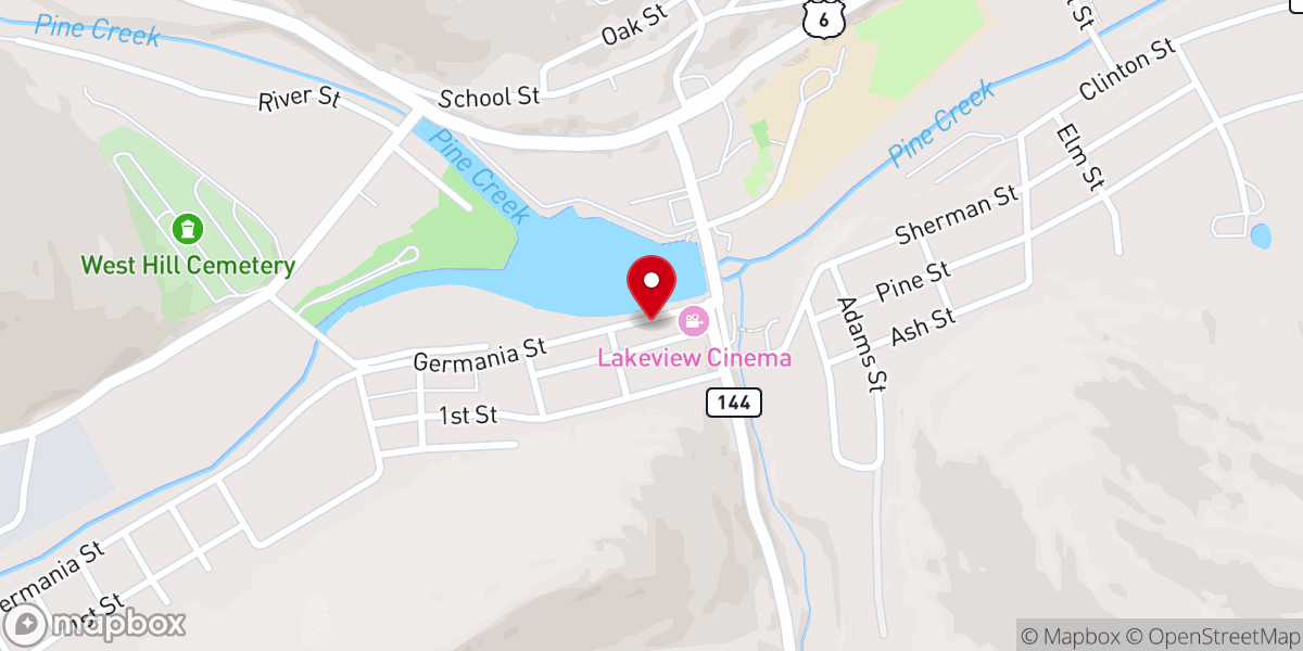 Map showing location of First Presbyterian Church