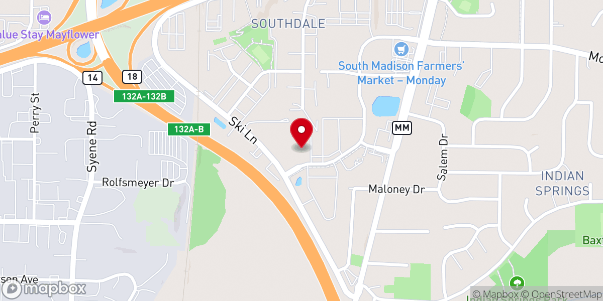 Map showing location of Doxa Church