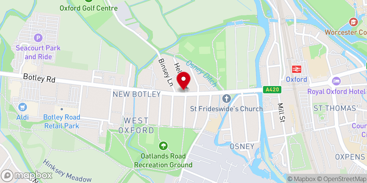 Map showing location of Restoration Church