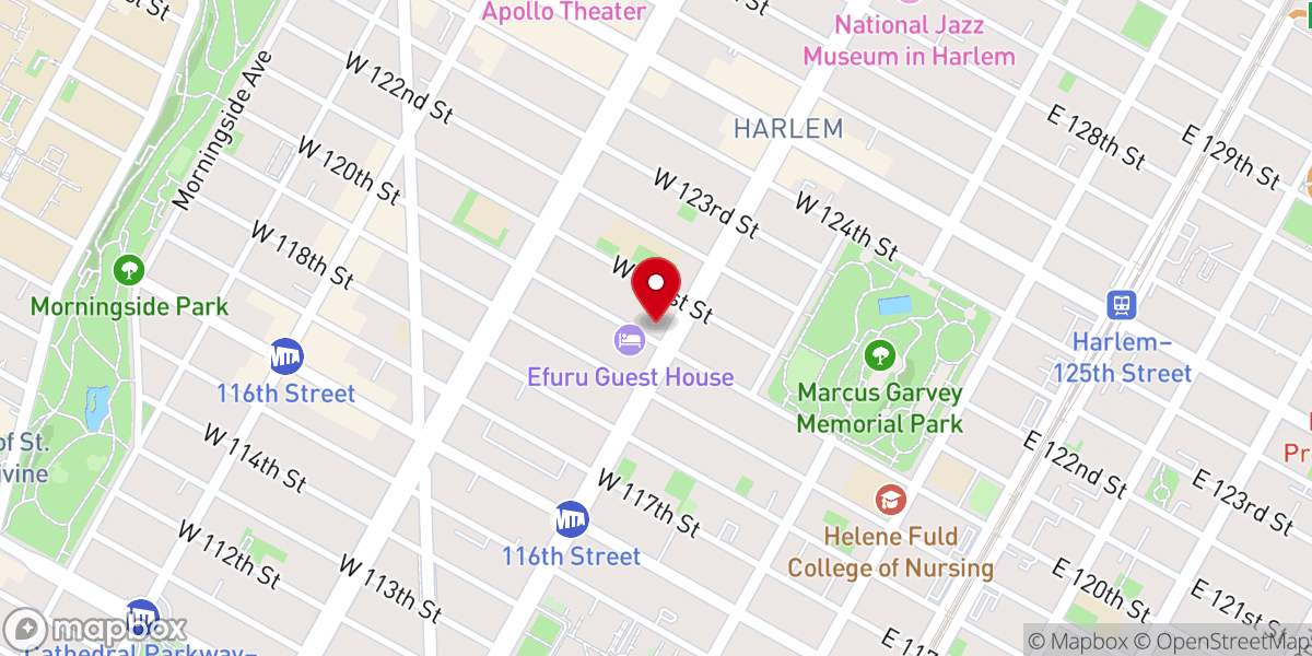 Map showing location of Mt. Olivet Baptist Church