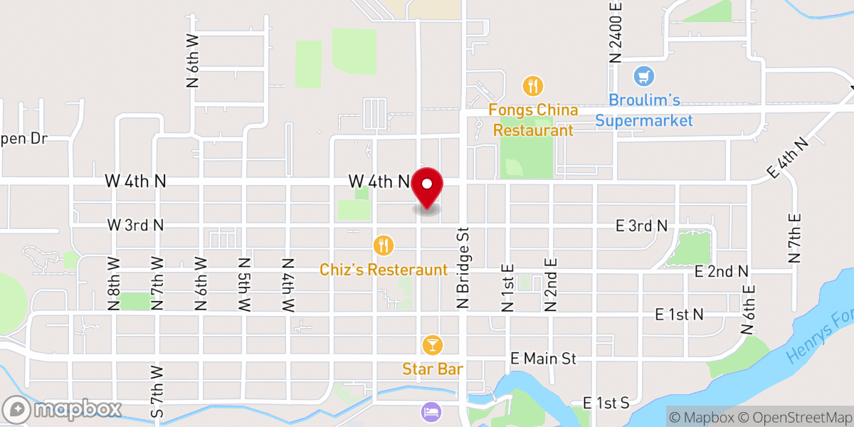 Map showing location of Community Presbyterian Church